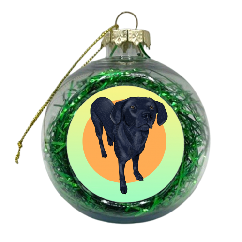 Black Labrador - xmas bauble by The Queer Store