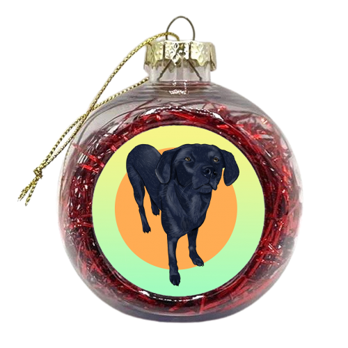Black Labrador - xmas bauble by The Queer Store