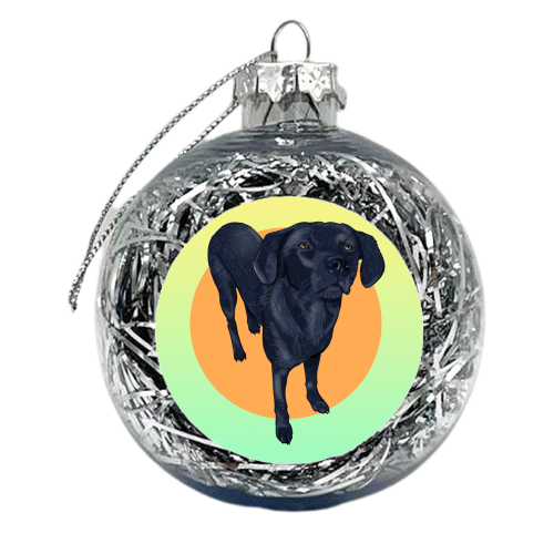 Black Labrador - xmas bauble by The Queer Store