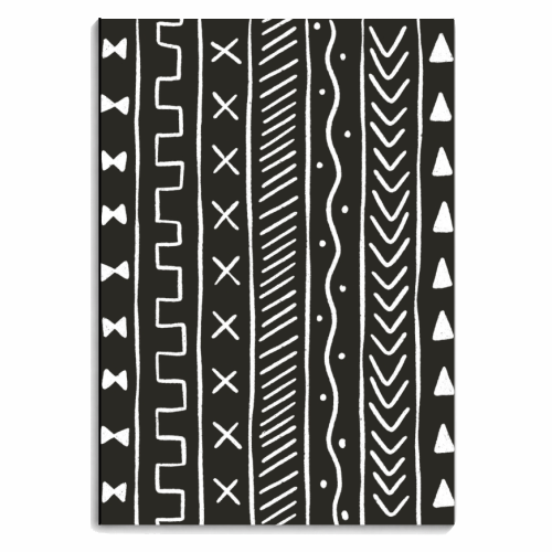 Black Mudcloth - personalised A4, A5, A6 notebook by Alice Palazon