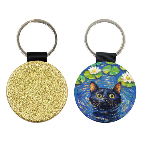 Black water Lilly - keyring by DejaReve