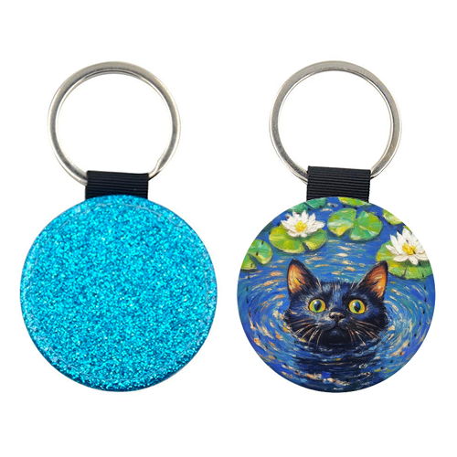 Black water Lilly - keyring by DejaReve