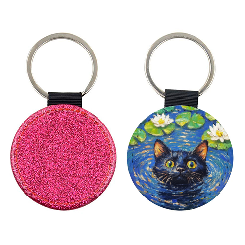 Black water Lilly - keyring by DejaReve