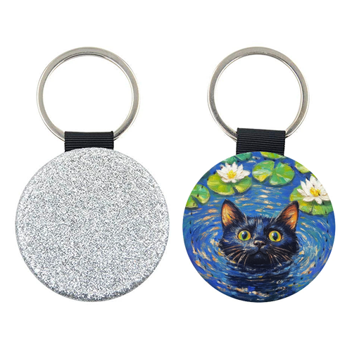Black water Lilly - keyring by DejaReve
