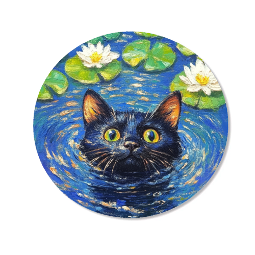 Black water Lilly - Magnet by DejaReve