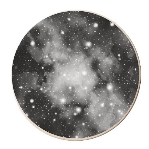 Black & White Galaxy Nebula Dream #1 #decor #art - personalised beer coaster by Anita Bella Jantz