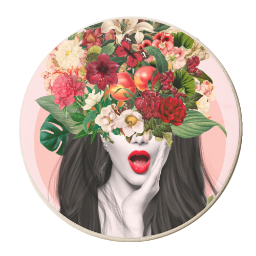 Blah blah blah - personalised beer coaster by Larissa Grace