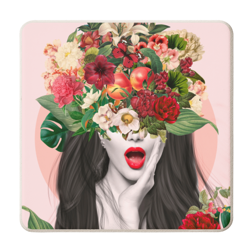 Blah blah blah - personalised beer coaster by Larissa Grace