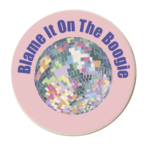 Blame It On The Boogie - personalised beer coaster by Luxe and Loco