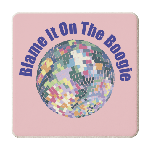 Blame It On The Boogie - personalised beer coaster by Luxe and Loco