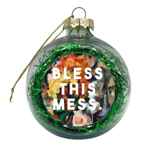 Bless This Mess - xmas bauble by The 13 Prints