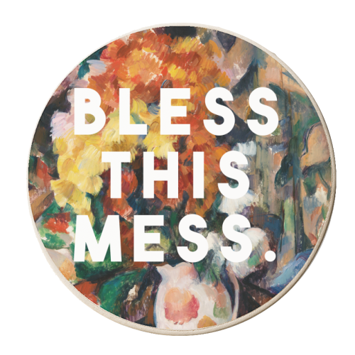 Bless This Mess - personalised beer coaster by The 13 Prints