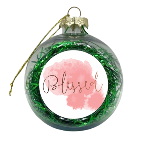 Blessed - xmas bauble by Uma Prabhakar Gokhale