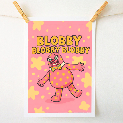 Blobby - A1 - A4 art print by Ms Doodle