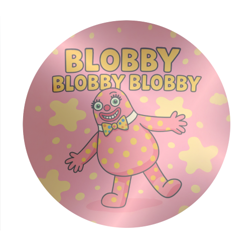 Blobby - Circle Sticker by Ms Doodle