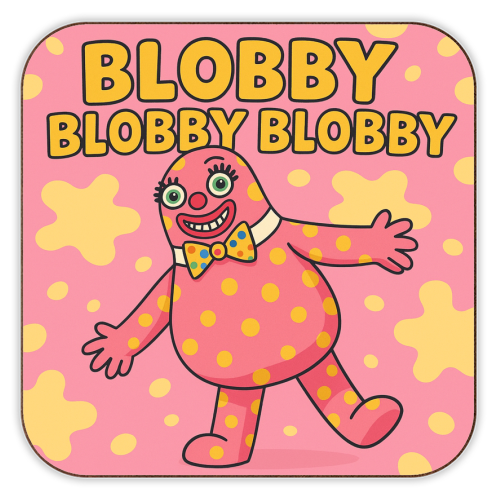 Blobby - personalised beer coaster by Ms Doodle