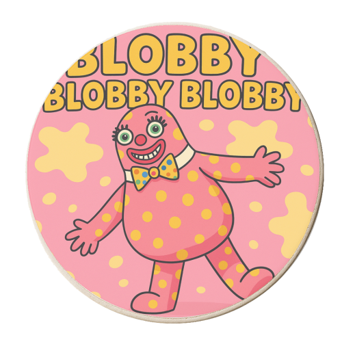 Blobby - personalised beer coaster by Ms Doodle