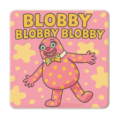 Blobby - personalised beer coaster by Ms Doodle