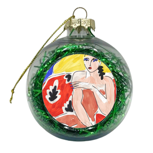 Blond Woman - xmas bauble by Ana Clerici