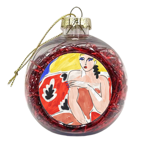Blond Woman - xmas bauble by Ana Clerici