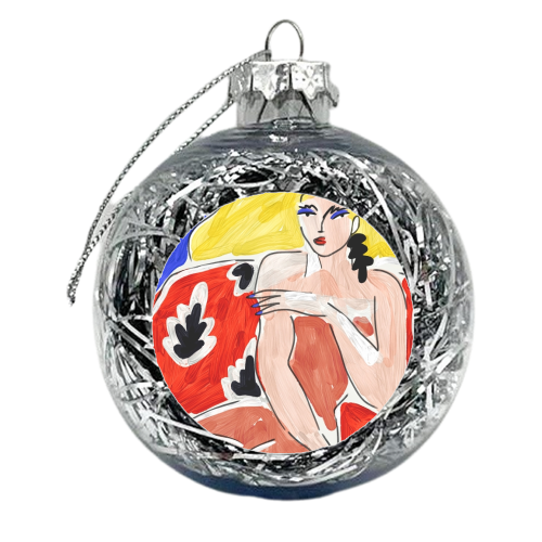 Blond Woman - xmas bauble by Ana Clerici
