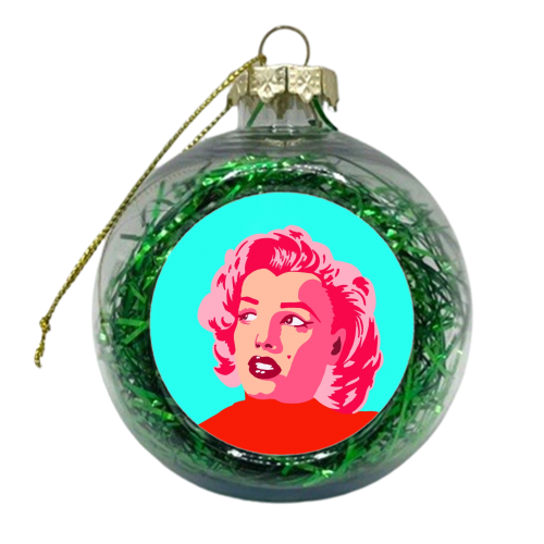 BLONDE BOMBSHELL - xmas bauble by Wallace Elizabeth