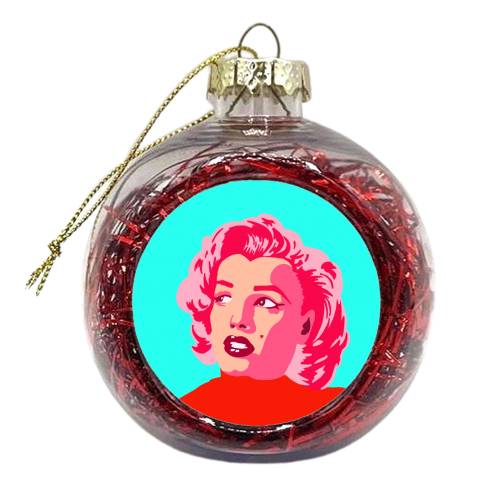 BLONDE BOMBSHELL - xmas bauble by Wallace Elizabeth