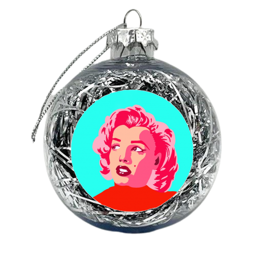 BLONDE BOMBSHELL - xmas bauble by Wallace Elizabeth