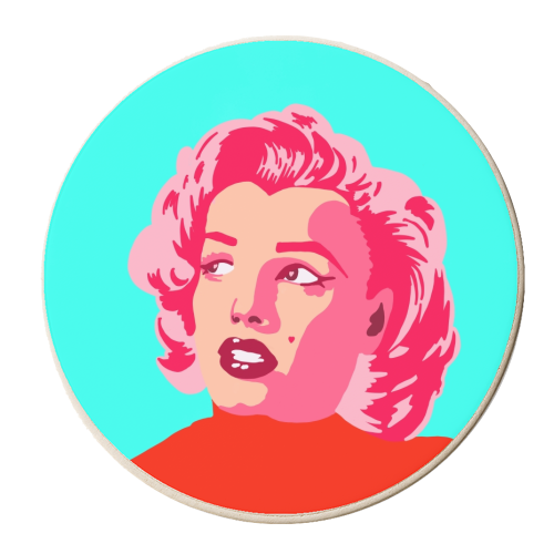 BLONDE BOMBSHELL - personalised beer coaster by Wallace Elizabeth