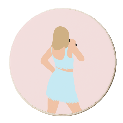 Blonde Star Swift Blue 1989 - personalised beer coaster by The Girl Next Draw