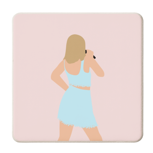 Blonde Star Swift Blue 1989 - personalised beer coaster by The Girl Next Draw