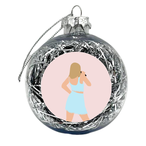 Blonde Star Swift Blue 1989 - xmas bauble by The Girl Next Draw