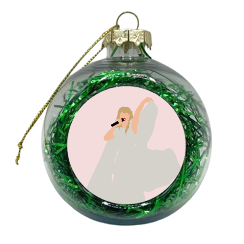 Blonde Star Swift Cream Folklore - xmas bauble by The Girl Next Draw