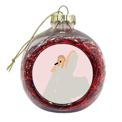 Blonde Star Swift Cream Folklore - xmas bauble by The Girl Next Draw