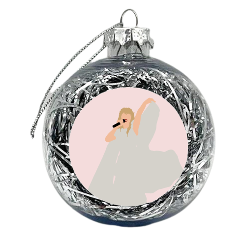 Blonde Star Swift Cream Folklore - xmas bauble by The Girl Next Draw