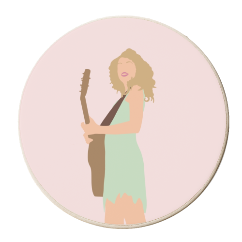 Blonde Star Swift Green Debut - personalised beer coaster by The Girl Next Draw