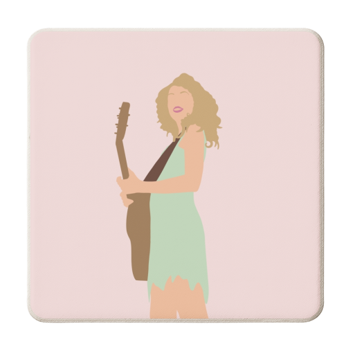 Blonde Star Swift Green Debut - personalised beer coaster by The Girl Next Draw