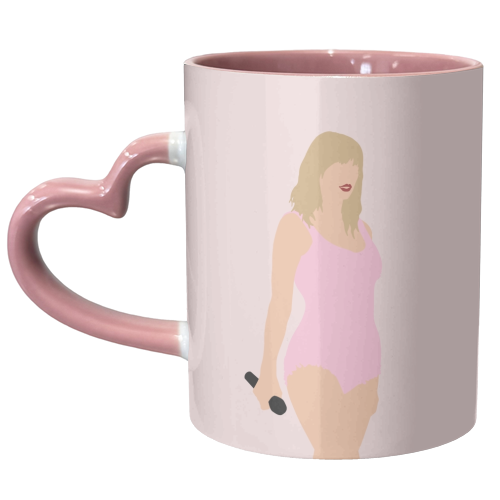 Blonde Star Swift Pink Lover - unique mug by The Girl Next Draw