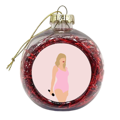 Blonde Star Swift Pink Lover - xmas bauble by The Girl Next Draw