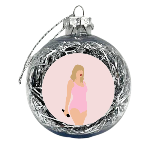 Blonde Star Swift Pink Lover - xmas bauble by The Girl Next Draw