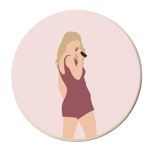 Blonde Star Swift Red - personalised beer coaster by The Girl Next Draw