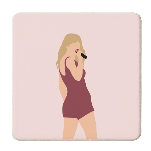 Blonde Star Swift Red - personalised beer coaster by The Girl Next Draw