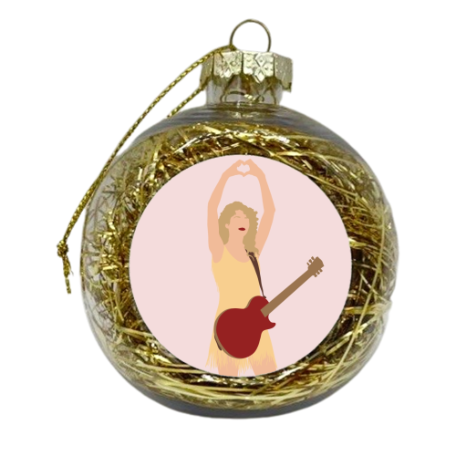 Blonde Star Swift Yellow Fearless - xmas bauble by The Girl Next Draw