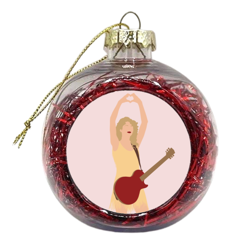 Blonde Star Swift Yellow Fearless - xmas bauble by The Girl Next Draw