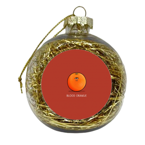 Blood Orange - xmas bauble by Carl Batterbee