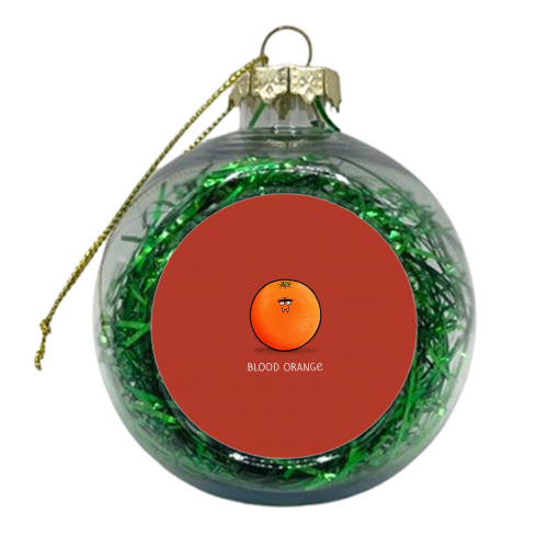 Blood Orange - xmas bauble by Carl Batterbee
