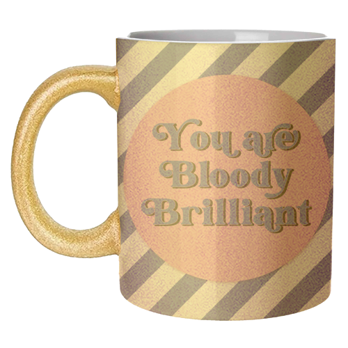 Bloody Brilliant - unique mug by Mad Philomena