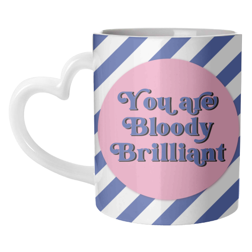 Bloody Brilliant - unique mug by Mad Philomena