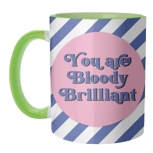 Bloody Brilliant - unique mug by Mad Philomena
