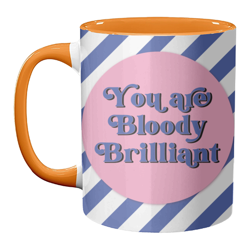 Bloody Brilliant - unique mug by Mad Philomena